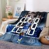 Football Player Action Blankets Flannel Printed Breathable Warm Throw Blanket for Home Office Bedspreads 0708a56