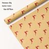 Large Retro Style Kraft Wrapping Paper for Christmas, Birthdays, and Meetings