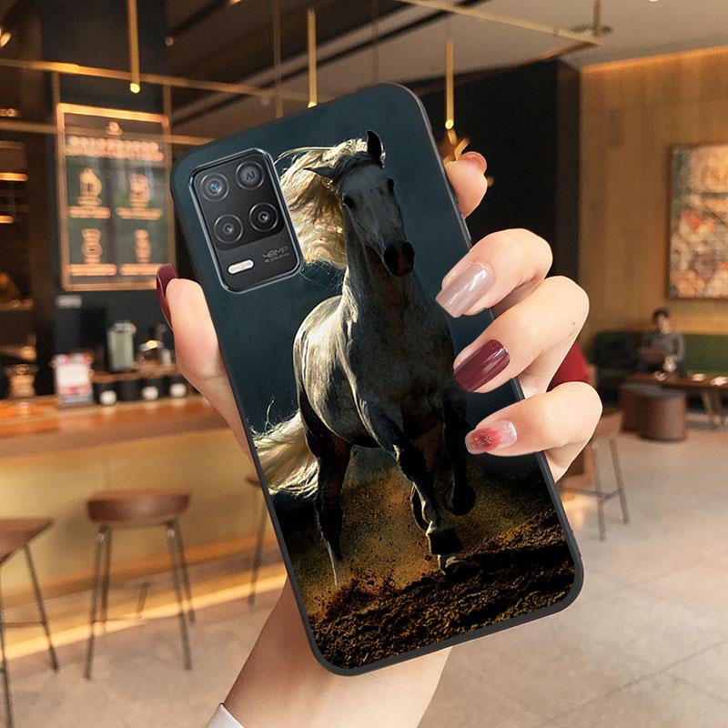 Capa de celular estilo cavalo para OPPO Realme 8 7 6 6i C3 C21 C21Y C11 X3 SuperZoom A94 A74 A91 A53S A54