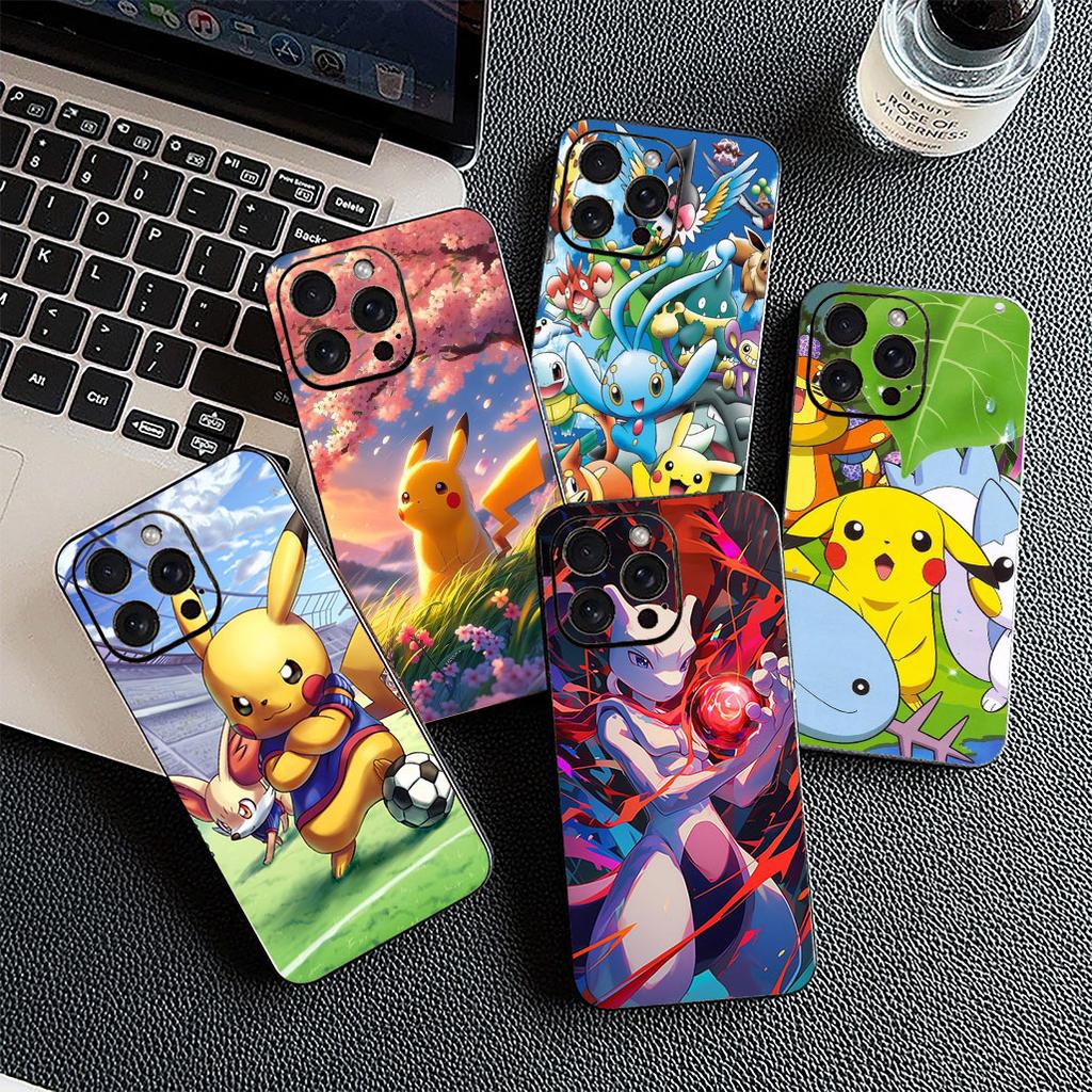 Cover for Samsung Galaxy S24 S25 S23 FE Ultra Plus S7 Edge S25+ S23+ A56 5G Phone Case Mewtwo P-Pokemons Mew two P-Pikachus