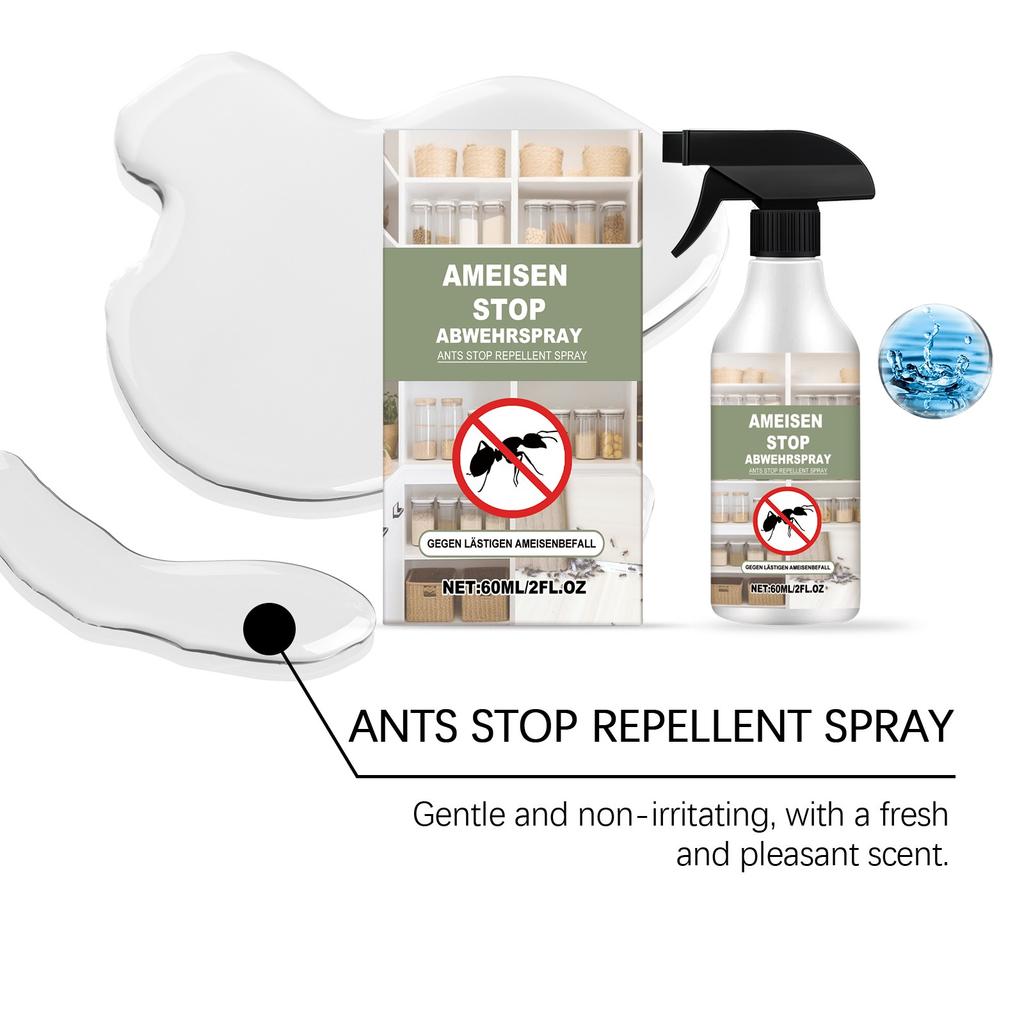 Ant Spray For Indoor And Outdoor Use, Fresh , Fast And Effective Anti-ant Infestation 60ML