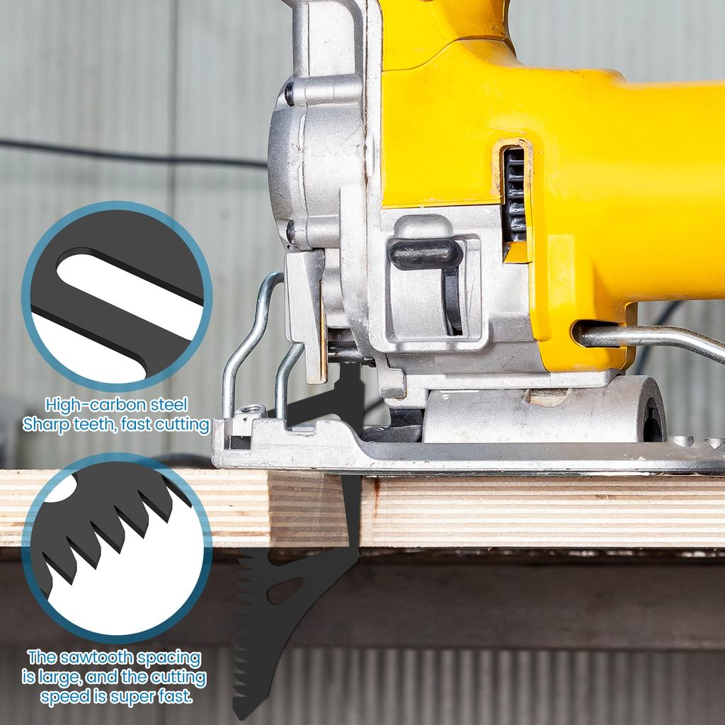 10/20PCS Jigsaw Blades Heavy Duty T-Shank Wood Aluminum Cutting Coarse Teeth Precision Tight Spaces Tools Replaceable Cut Tools