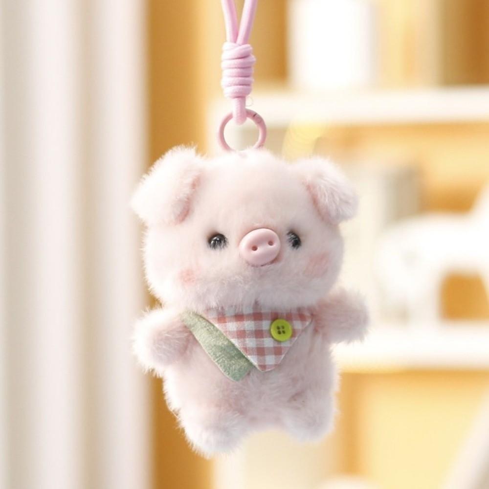 Dressed Cartoon Stuffed Doll Fluffy Plush Hanging Doll Amusing Plush Keychain Bag Ornament