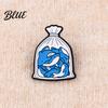 Collectible Animal Pin Brooch Cartoon Pocket Design Zinc Alloy Handmade