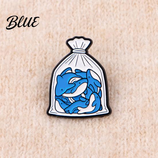 Collectible Animal Pin Brooch Cartoon Pocket Design Zinc Alloy Handmade