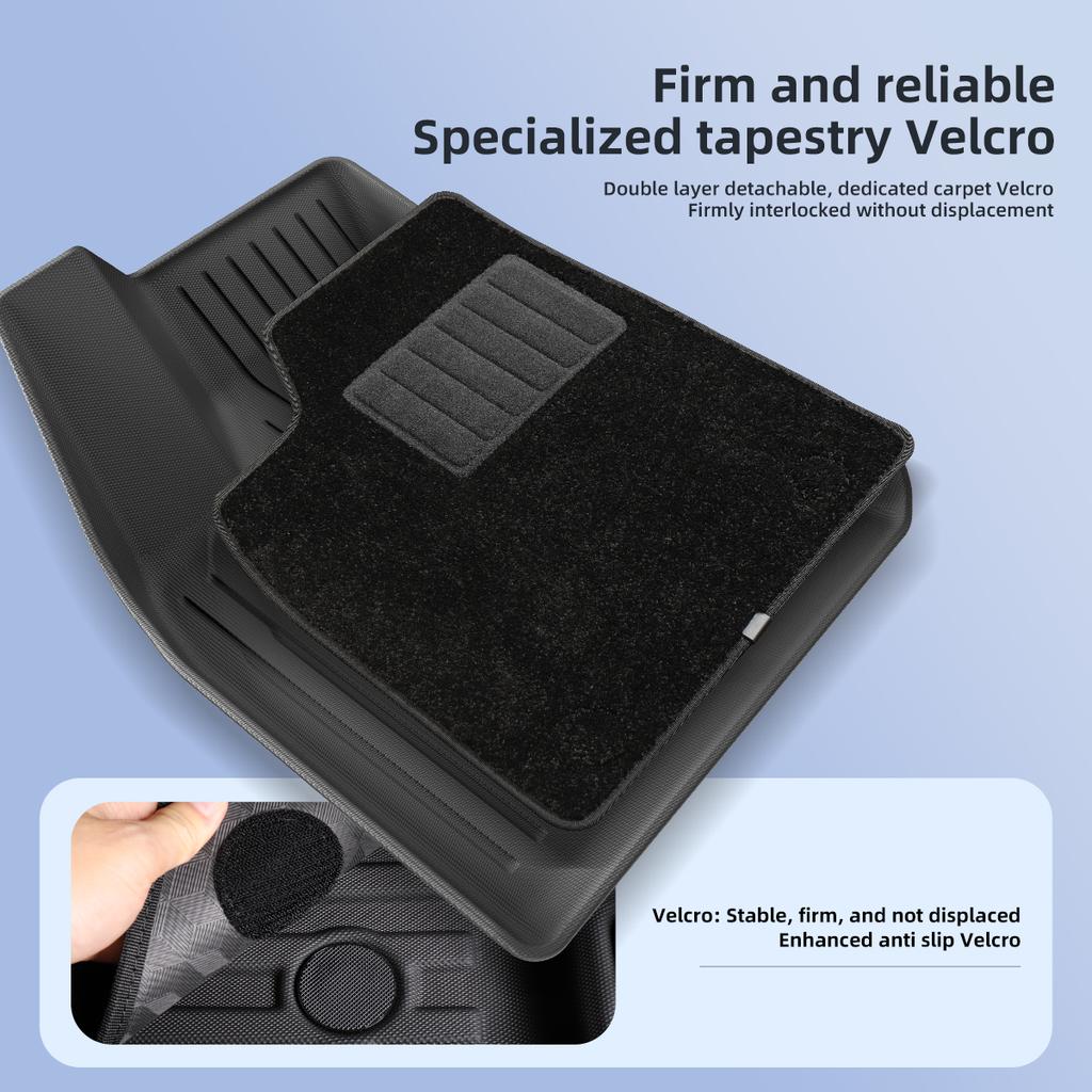 for Tesla Model X 2026-2026 Car Floor Mats TPE Waterproof Wear-resistant Foot Pads Car Accessories Front And Rear Trunk Mat