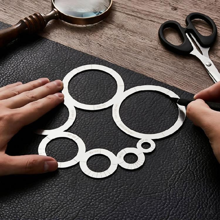 Lightweight Stainless Steel Cutting Ruler for Easy Leather Cutting Featuring Anti Slip Grip In Crafting