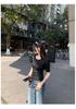 2026 Sexy Backless Short Sleeve T-Shirt - Women's Slim Fit Round Neck Top