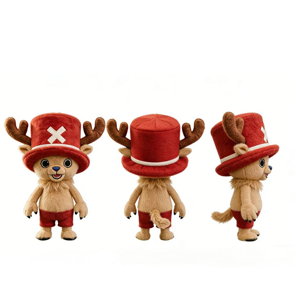 One Piece Chopper Plüschtier mit kurzem Flor für Sammler und Kinder