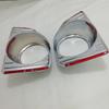 2pcs New ABS Chrome Car Accessories Plated Front Fog Lamp Cover Trim Paste Style For Toyota Hiace Commuter 2014 2015 2016 2017