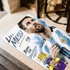 Lionel Messi Football Legends Collage Carpet Design For Living Rooms Playrooms Balcony Dining Room Antislip Rug Office Home Decor Perfect Gift For Fri