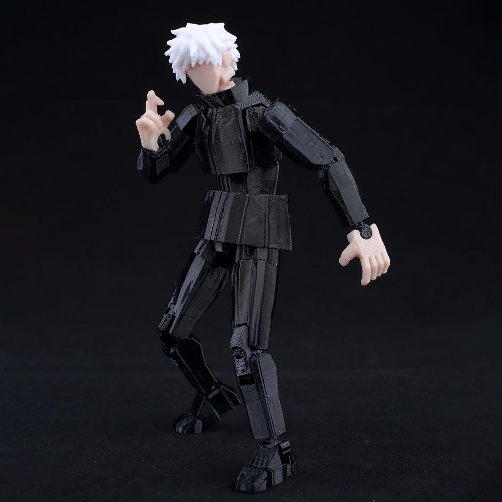 9L 3D Jujutsu Kaisen Figure Titan 13 Anime Gojo Black Outfit Model Lucky 13 Model Dummy 13 Anime Multi-Jointed Poseable Toys
