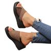 Women's Summer Wedge Platform Slide Sandals Lightweight Comfortable Slip On Open Toe Casual Footwear for Outdoor Indoor Use