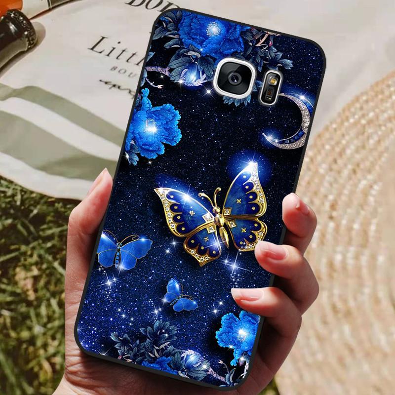For Samsung Galaxy S7 Edge Silicone Case Cute Pattern Soft TPU Phone Cover For Samsung Galaxy S6 S7 S 7 Edge Back Cover Bumper