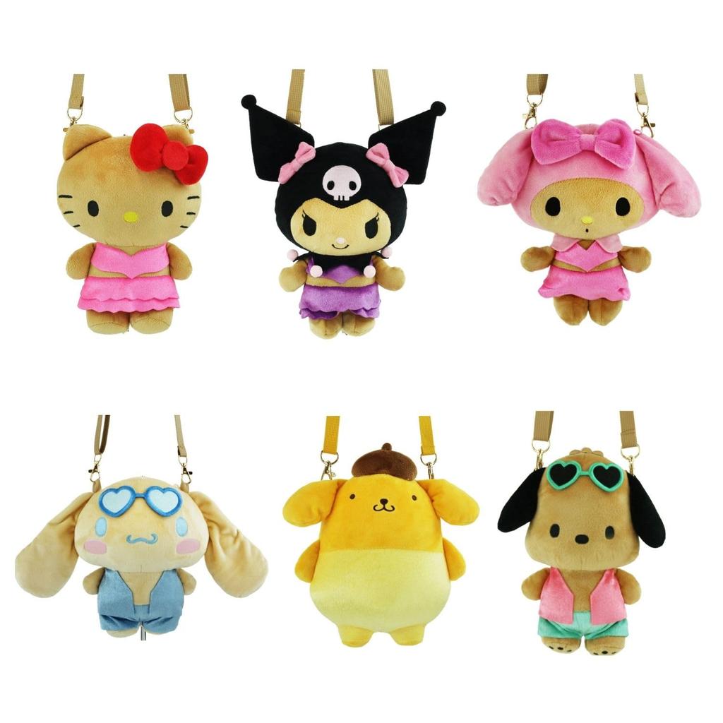 Yasuda Tsusho Sanrio Characters Suntan Mascot Series Mini Shoulder Bag Hello Kitty W15xH20xD10cm KT Suntan Mascot Shoulder Bag Approx.