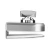 10 12mm Stainless Steel Glass Door Lock Latch Rotary Knob Open Close Home Hotel Bathroom Use