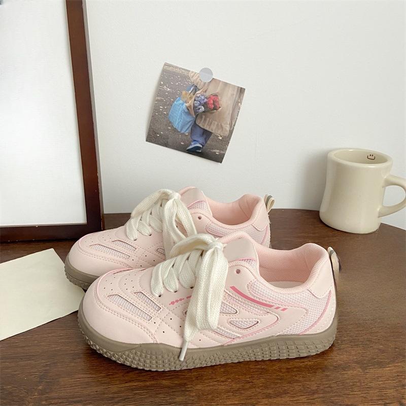 

Новые самые продаваемые повседневные спортивные туфли на толстой подошве и дышащие кеды для студентов 38 розовый