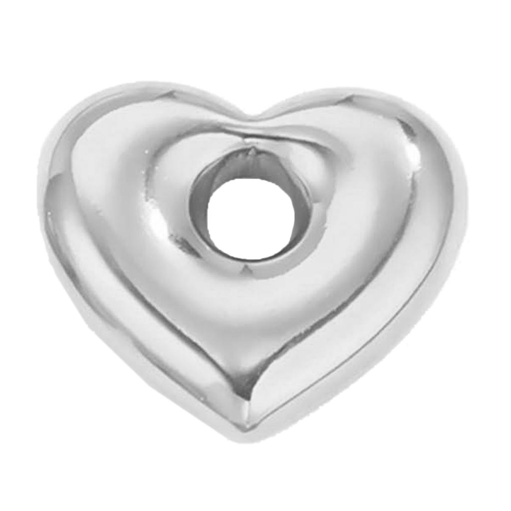 Stainless Steel Heart Star Charm for Jewelry Making Loose Spacer Beads Hole 3.5mm for DIY Bracelets Necklace Keychain