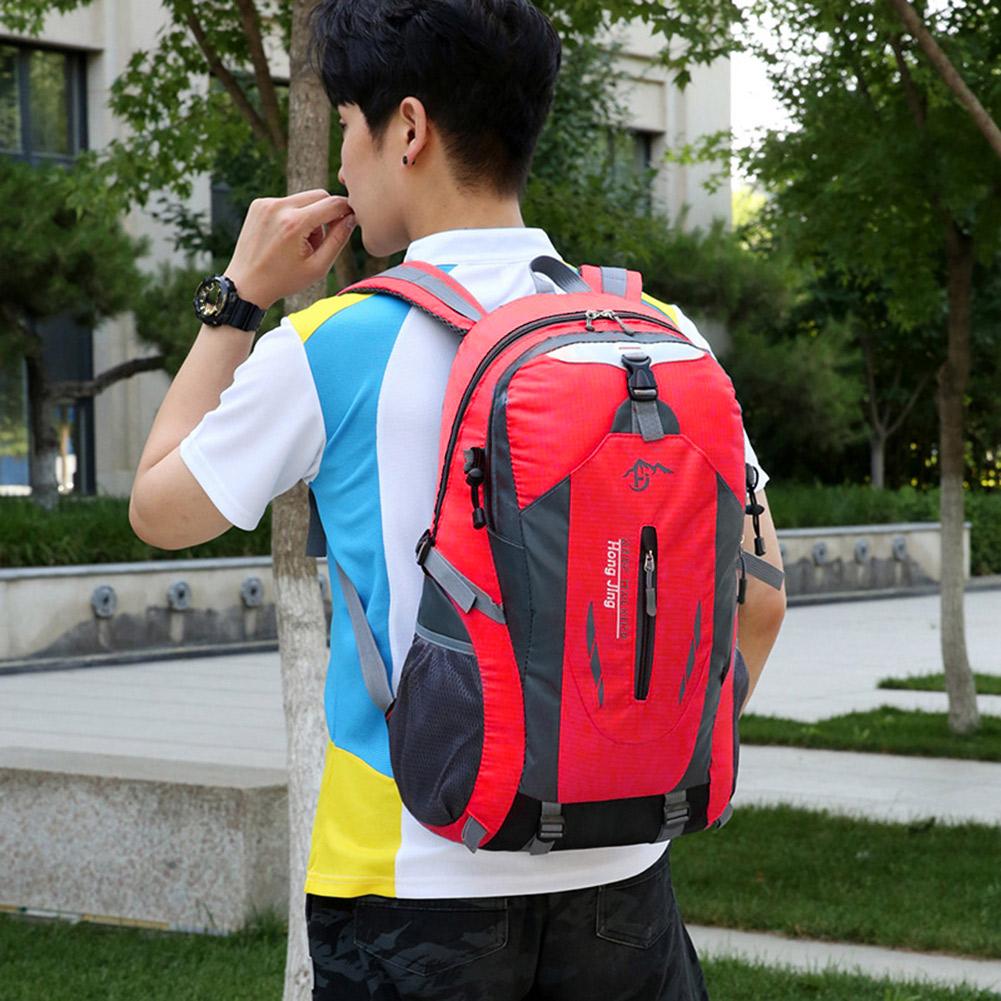 Climbing Rucksack Breathable Travel Backpack Large Capacity Wear-resistant Layered Storage Lightweight for Outdoor Activities