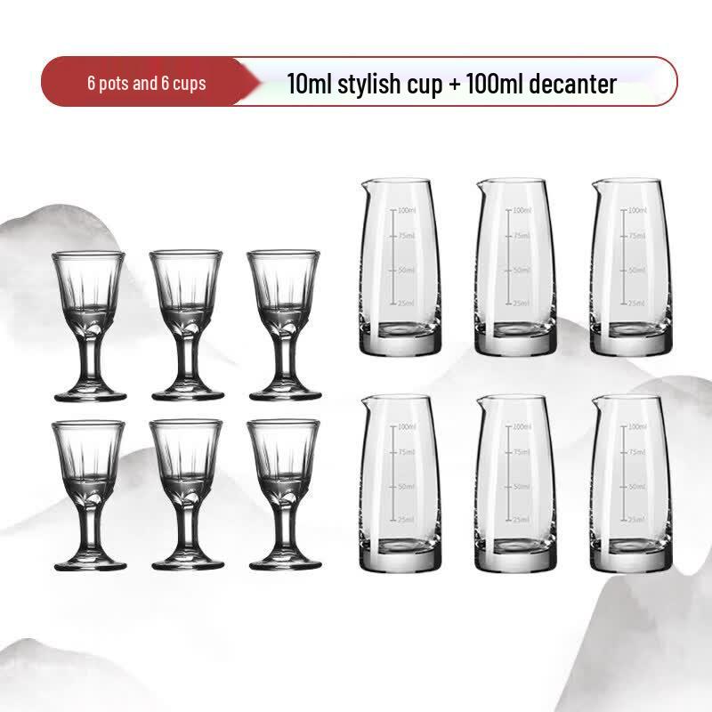 Qiwei Handmade Glass Baijiu Decanter Set