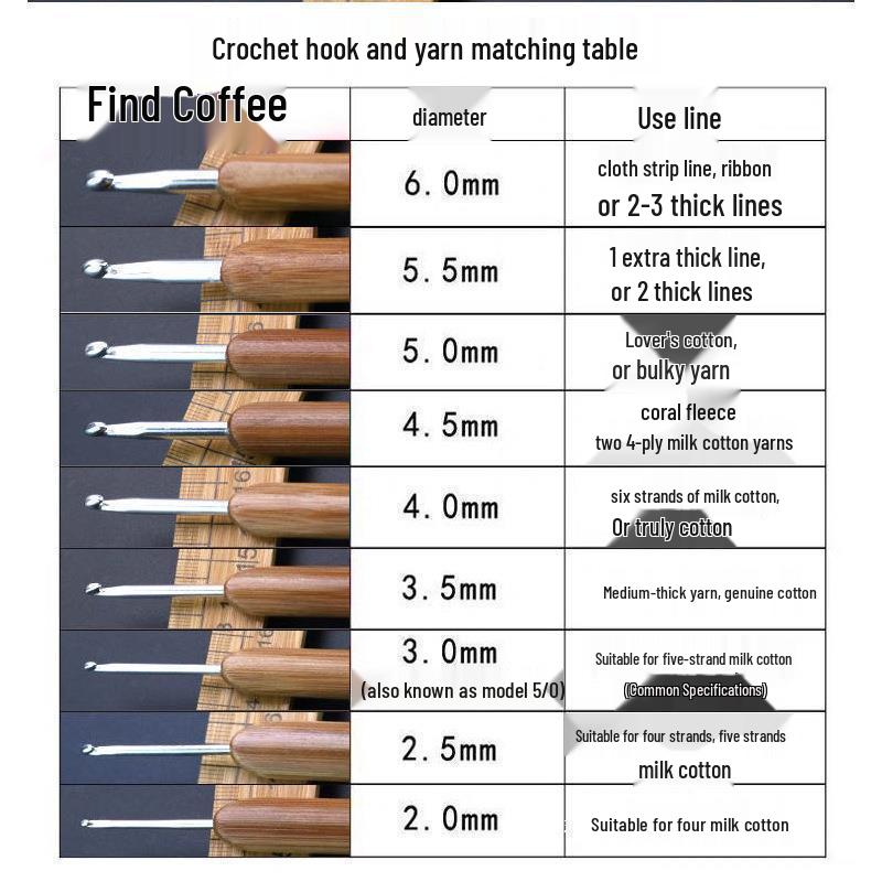 Jinlan Blood Sandalwood Handle Crochet Hook - Handmade Micro Crochet Knitting Tool with Non-slip Design