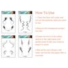 6D Imitation Ecological Bun Waterproof Hairline Tattoo Sticker Bangs Sideburns Sticker Hair Edge Tattoo