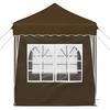 Pop Up Party Tent 195 X 195 X 245 Cm Taupe Oxford Fabric