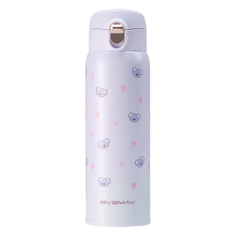 BVGMAV 316 Stainless Steel Dual-Lid Insulated Water Bottle