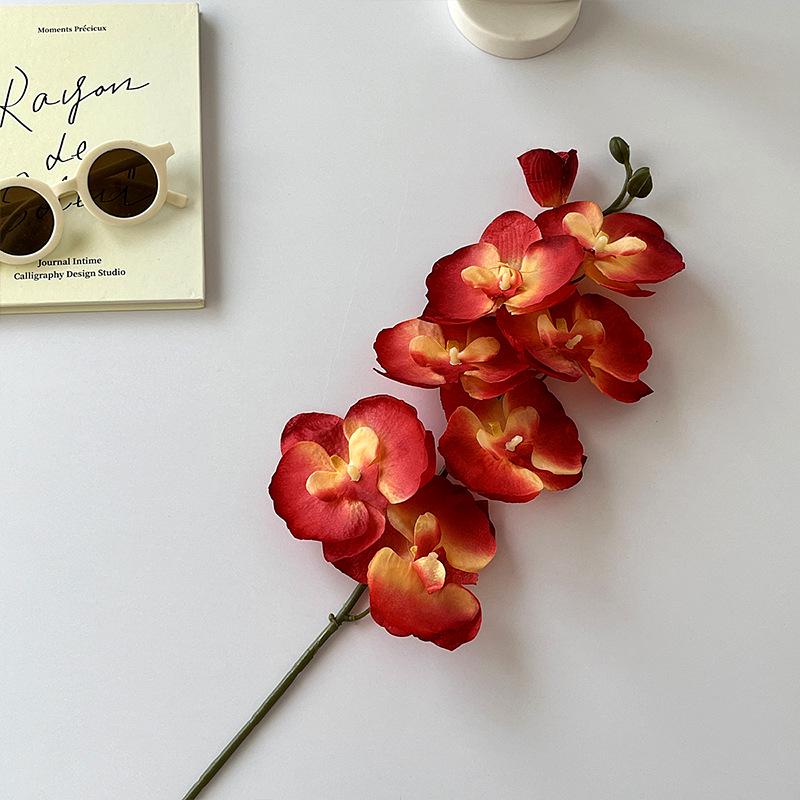 Autumn Phalaenopsis Faux Flowers for Weddings & Home Decor