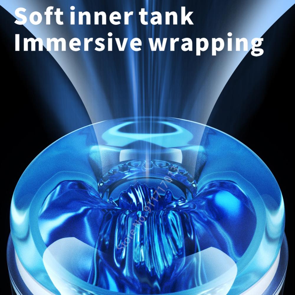 Real Automatic Heated Sucking Vibration Male Masturbator Cup Blowjob Masturbation Vagina Pocket Adults Sex Machines Toys For Man