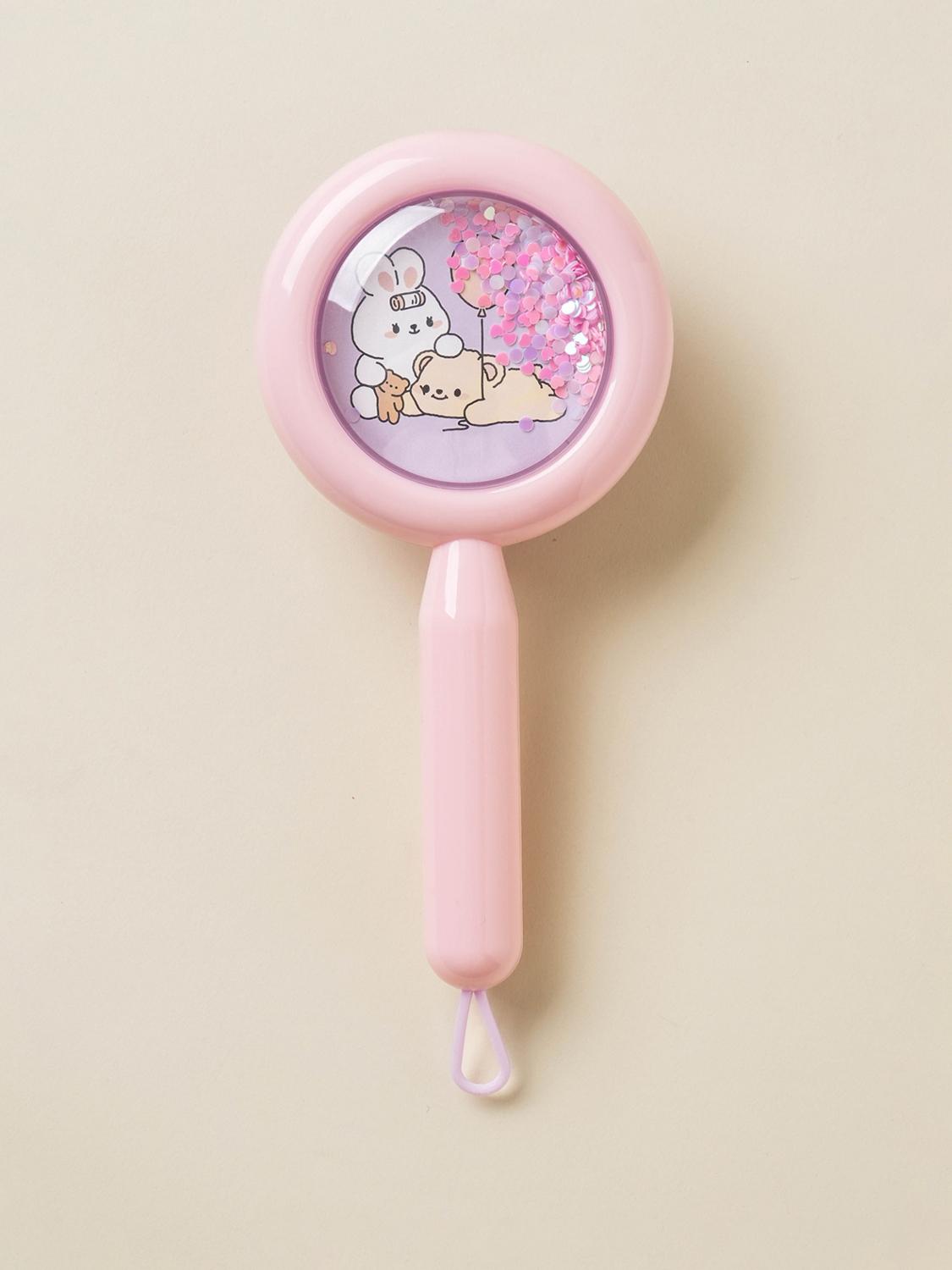 Character Glitter Round Hair Brush 1ea