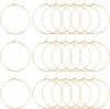 304 Stainless Steel Hoop Earring Findings, Wine Glass Charms Findings, Golden, 21 Gauge, 35x30x0.7mm, 100pcs/box