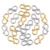 30pcs Gold Color S Shape Stainless Steel End Clasp Connector DIY Necklace Bracelet Clasp Hooks for Jewelry Making Supplies