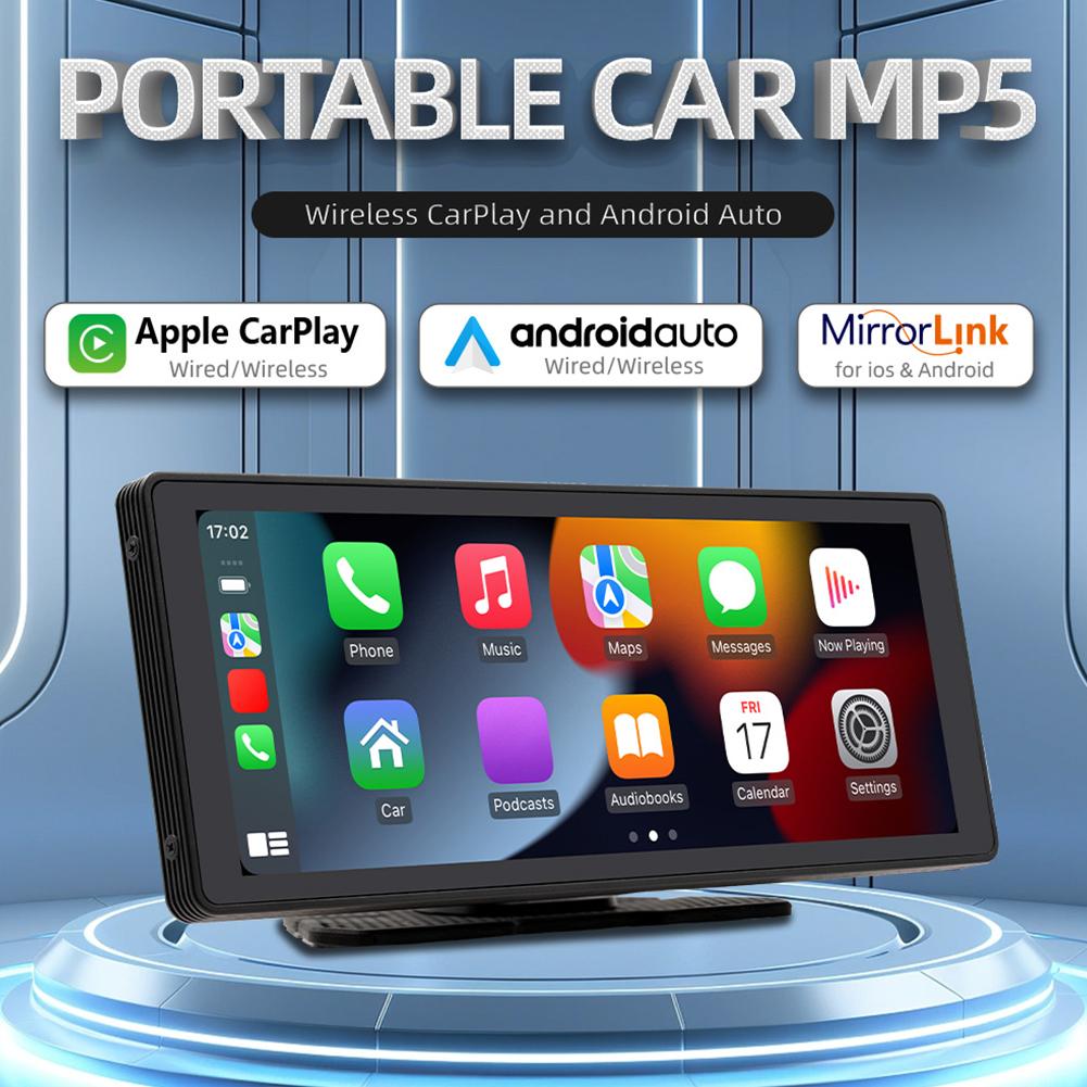 10.26 Inch Car Multimedia Player HD Touch Screen Wireless Carplay Multimedia Video Player Mirrorlink Portable MP5 Player Car DVR