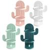 4 Pcs Cactus Toothbrush Storage Rack Electric Holder Wall Mount Shaver Stand Toothpaste Dispenser Bathroom Accessory Creative