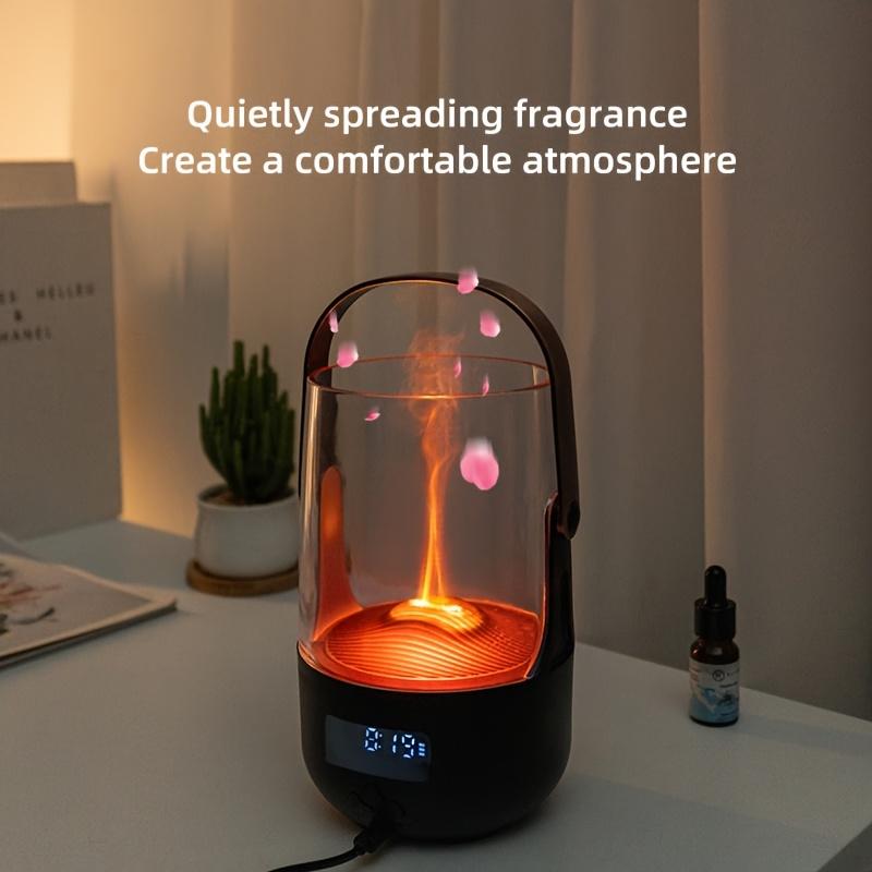 200ML Retro Flame Diffuser  3 Timer Settings  Waterless Auto-Off  Ambient Mood Lighting  Aromatherapy Humidifier for Home, Bedro