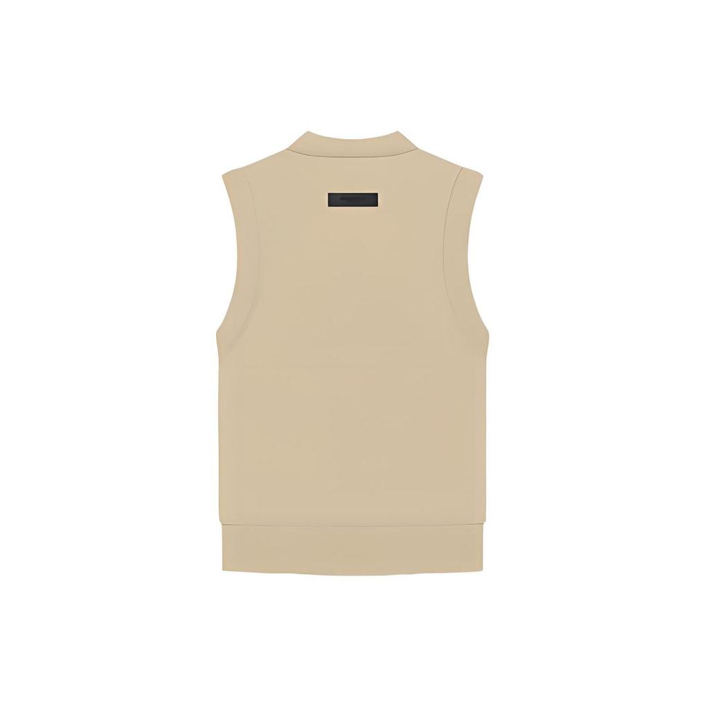 Fear of God Essentials SS23 Pullover V Neck Vest Sand Women Tops Off-White FOG-SS23-116