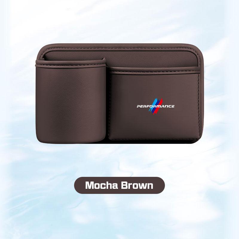 Leather Car Cup Holder Storage Box For BMW X1X2X3X5 X6 X7 1 3 5 6 7 Series F40 E60 E90 G20 G30 Door Trash Can Umbrella Organizer RL7