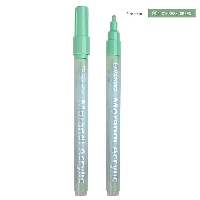 Morandi Color Acrylic Marker Set: 24 Water-Based, Graffiti-Friendly Pens.