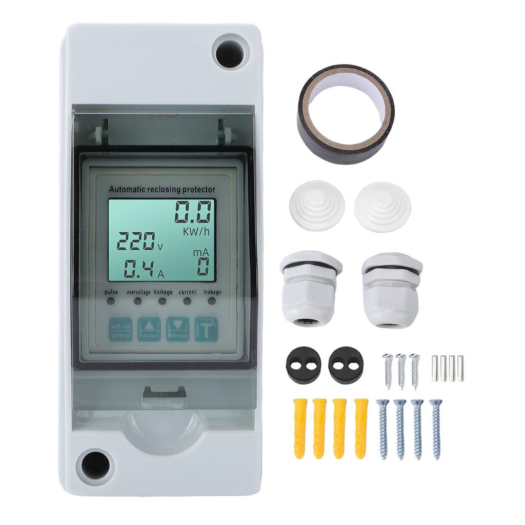 Smart Circuit Breaker with Distribution Box Miniature Single Phase Din Rail Mount Automatic Reclosing Over Under