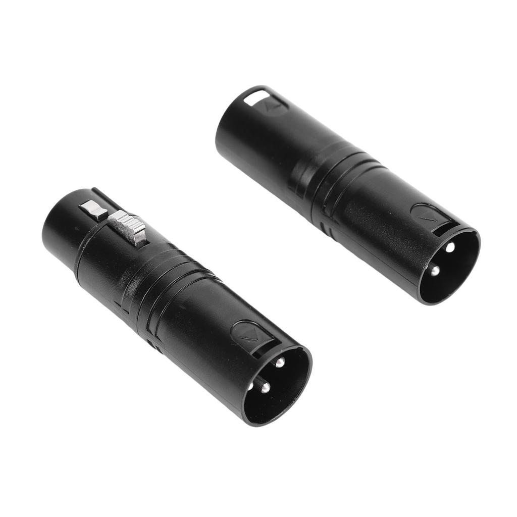 XLR Adapters Male to Male and Male to Female 3 PIN Balanced XLR Coupler Connector for Live Streaming Studio Stage