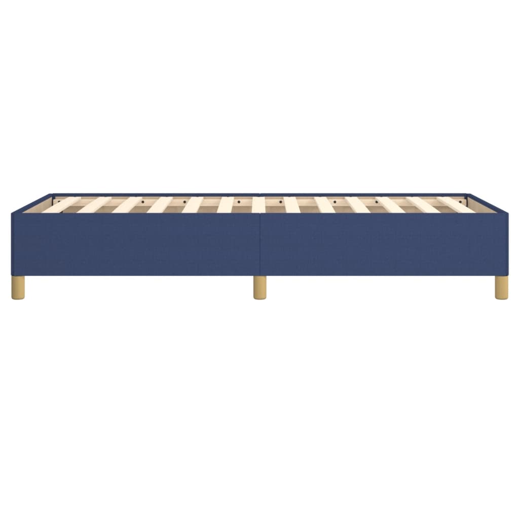 Bed Frame without Mattress Blue 90x200 cm Fabric