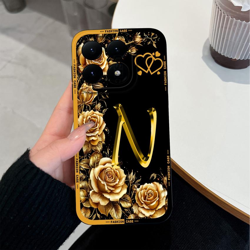 For Xiaomi 15T 14T 12T 17 15 14 13 Pro Lite 12X Phone Case Creative Letters Pattern Soft Matte Silicone Anti Slip Back Cover For Xiaomi Bumper Housing