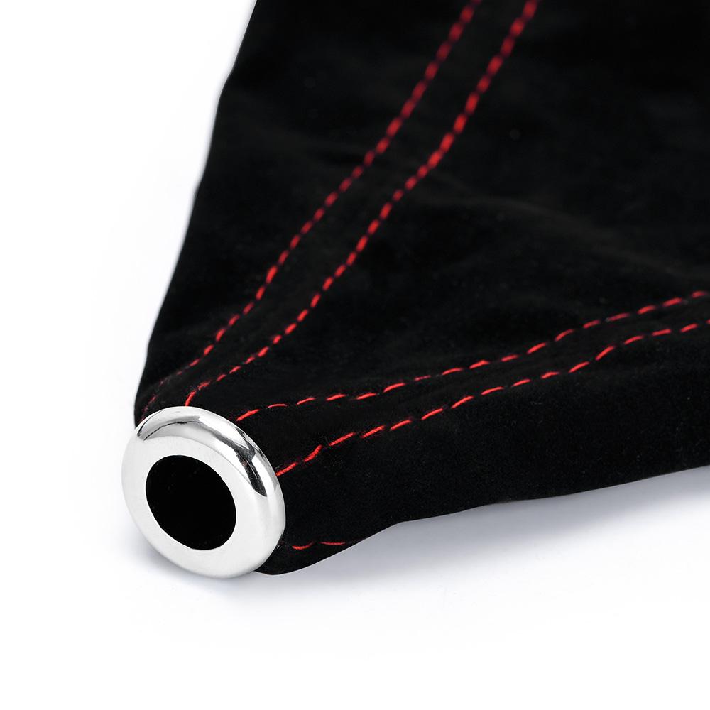 16mm univerzální semišové kožené řadicí objímky karbonové auto do auta Ruční rukojeť řadicí páky knoflík řadicí páky kryt botky řadicí páky