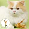 Cat Mint Toy Catnip Feather Ball Toy for Cats Teeth Cleaning Hairball Control Fresh Breath Chew Toy Interactive Play Chewing Toy