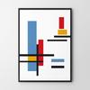 Poster Mondrian Geometry
