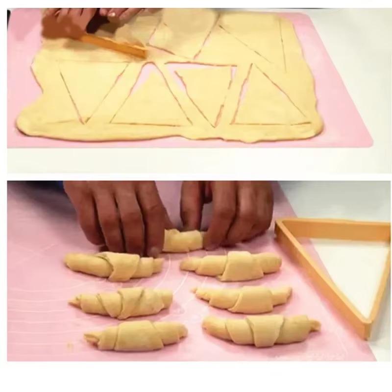 Croissant-Schneider-Form Dreieckige Keks-Ausstecher Backform für Gebäck zur Dekoration von Cupcakes, Kuchen Werkzeug
