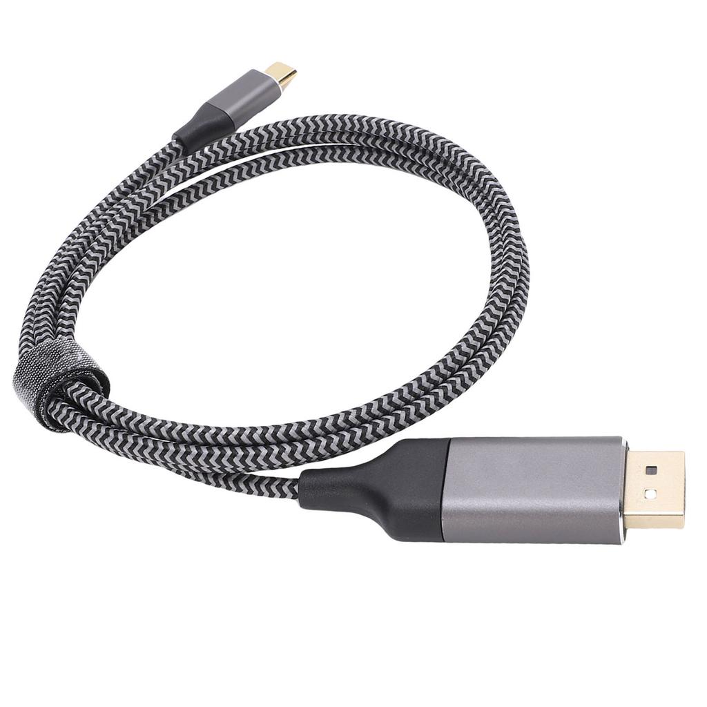 Cabo Adaptador Tipo C para DisplayPort 4K a 60Hz Cabo de Conversão Multifuncional Tipo C para Dispositivo de Exibição para Telefone Tablet