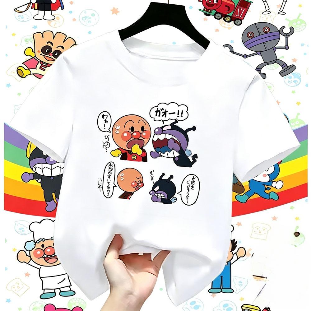 Anpanunisex Anime Unisex Unisex Child Short Sleeves TShirt ParentChild Summer Casual Graphic Y2k Clothes New Arrival Tee Tops