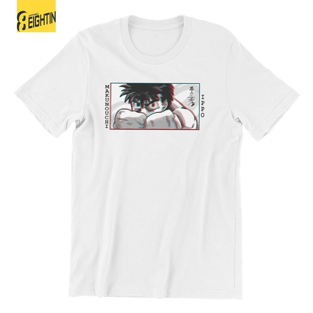 Novelty Makunouchi Ippo T-Shirt Men Round Neck 100% Cotton T Shirts Hajime No Ippo Anime Short Sleeve Tees Unique Clothes